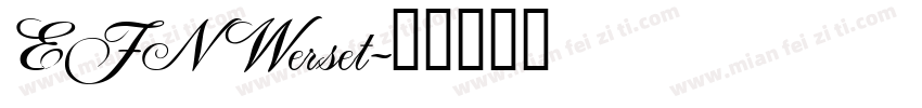 EFN Werset字体转换